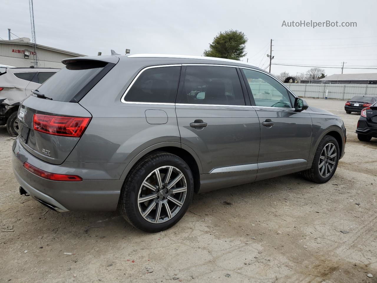 2017 Audi Q7 Premium Plus Серый vin: WA1LABF77HD037474