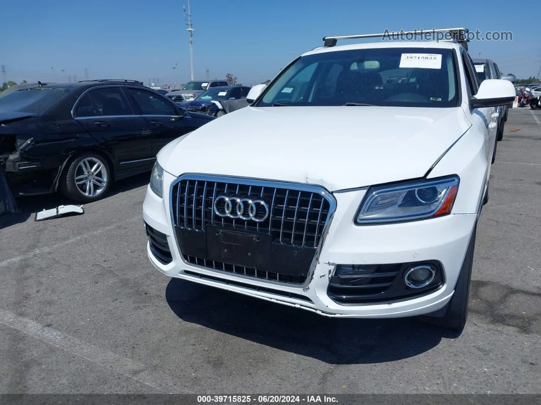 2014 Audi Q5 2.0t Premium White vin: WA1LFAFP0EA015339