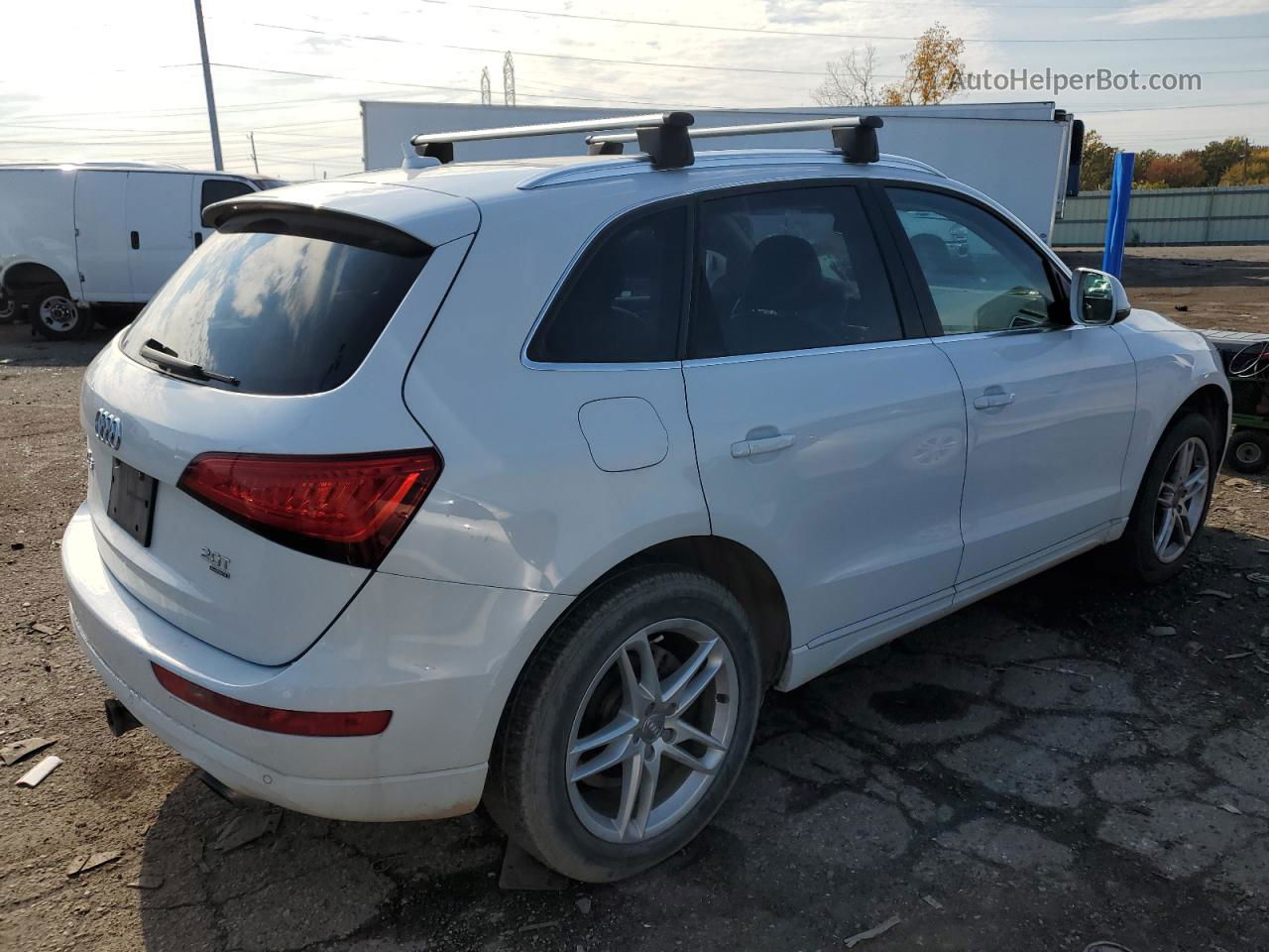 2014 Audi Q5 Premium Plus White vin: WA1LFAFP0EA033114