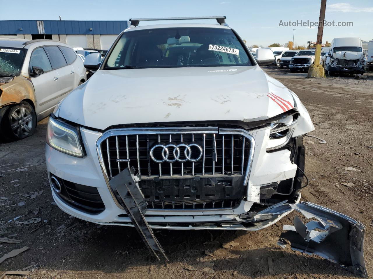 2014 Audi Q5 Premium Plus Белый vin: WA1LFAFP0EA033114