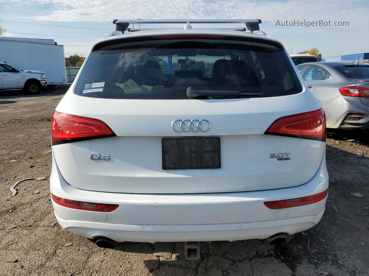 2014 Audi Q5 Premium Plus White vin: WA1LFAFP0EA033114