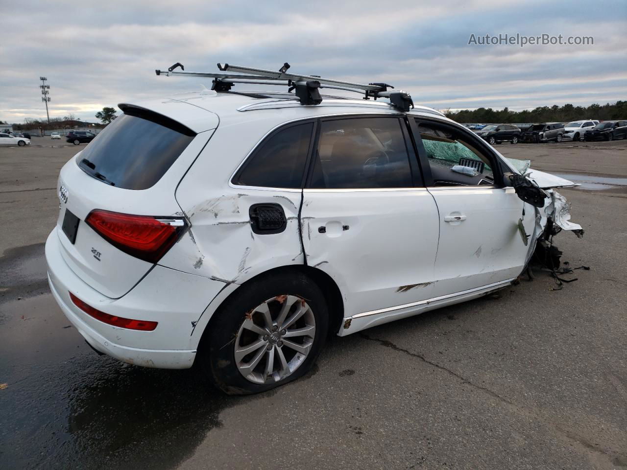 2014 Audi Q5 Premium Plus White vin: WA1LFAFP0EA038636