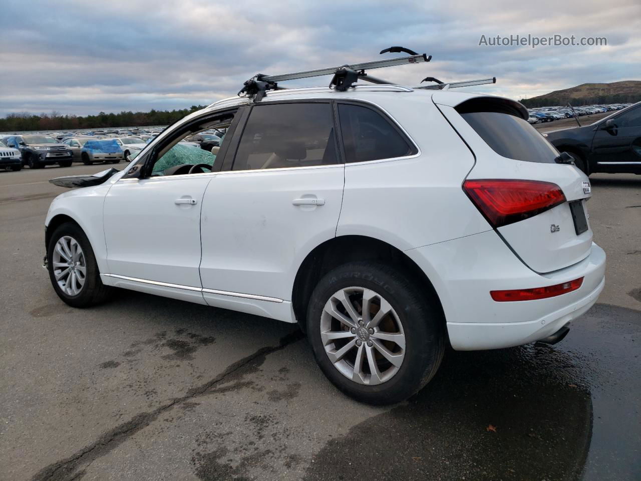 2014 Audi Q5 Premium Plus Белый vin: WA1LFAFP0EA038636