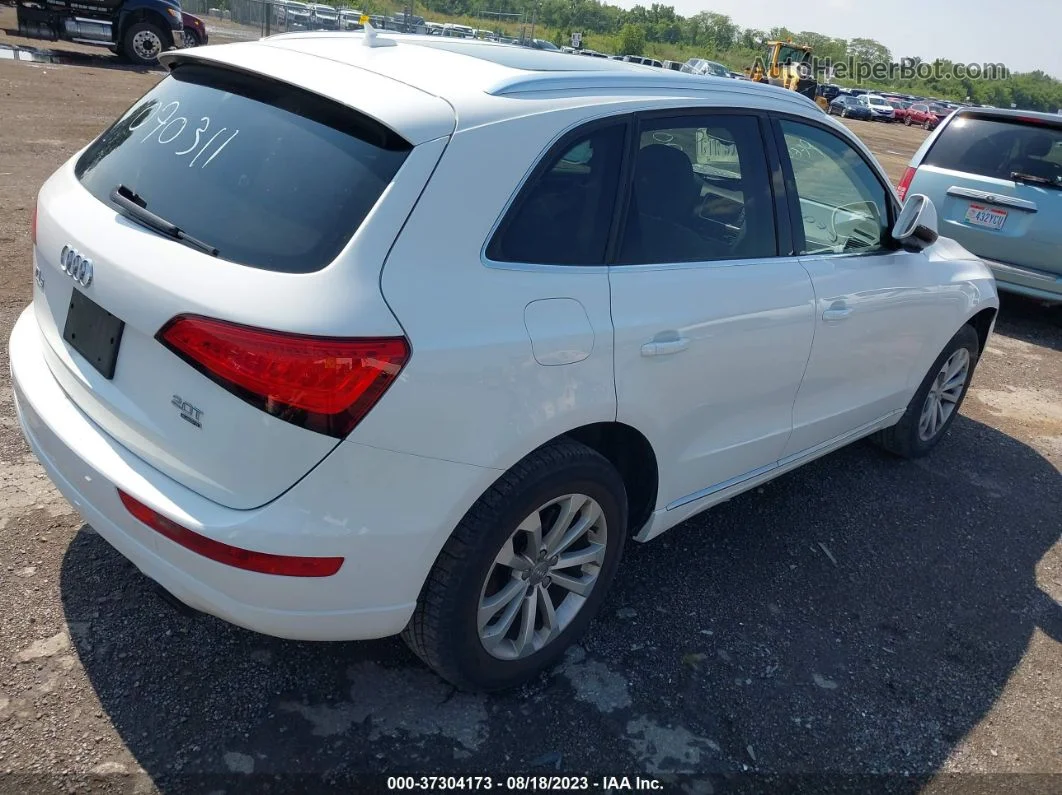 2014 Audi Q5 Premium Plus White vin: WA1LFAFP0EA070311