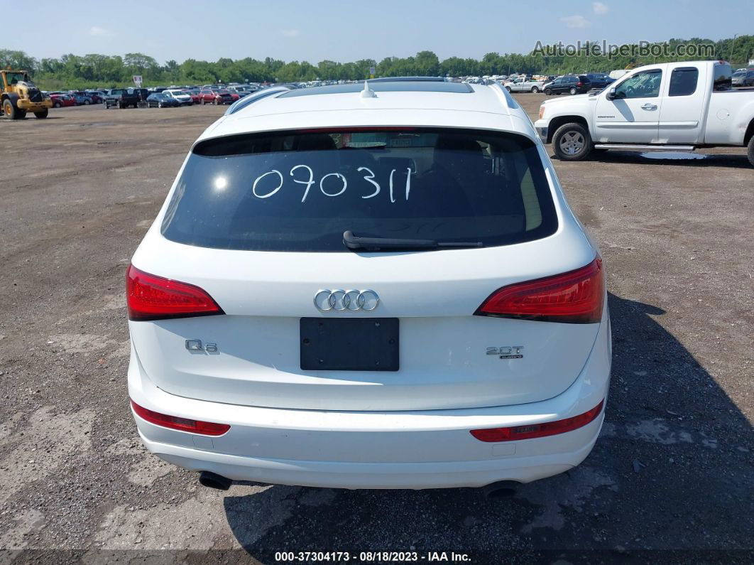 2014 Audi Q5 Premium Plus White vin: WA1LFAFP0EA070311