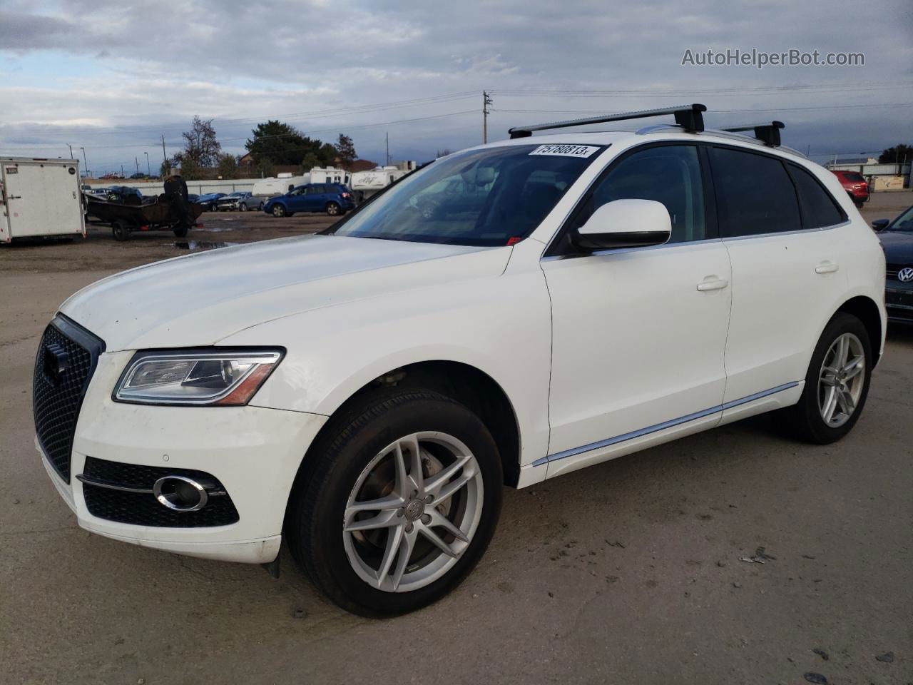 2014 Audi Q5 Premium Plus White vin: WA1LFAFP0EA083267