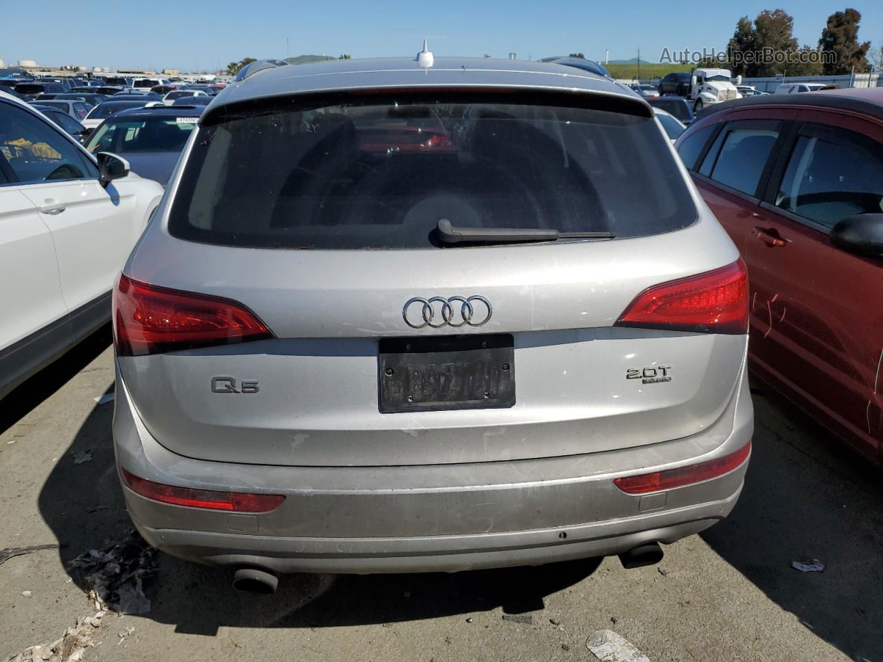 2014 Audi Q5 Premium Plus Серебряный vin: WA1LFAFP1EA013423