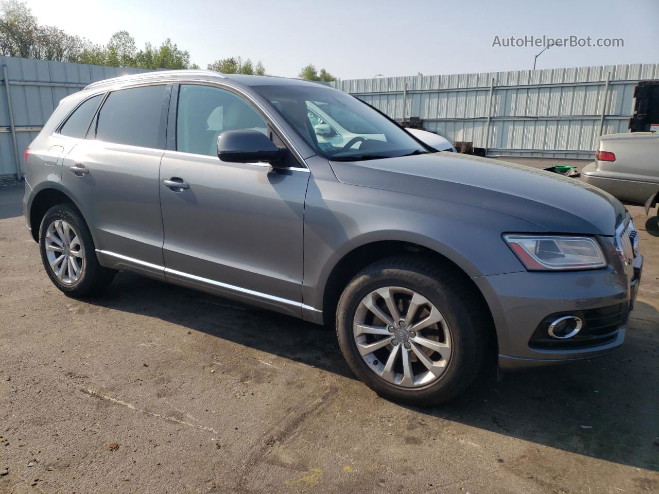 2014 Audi Q5 Premium Plus Gray vin: WA1LFAFP1EA017049