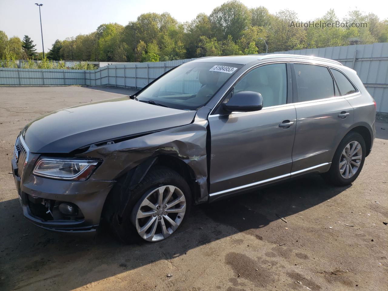 2014 Audi Q5 Premium Plus Серый vin: WA1LFAFP1EA017049