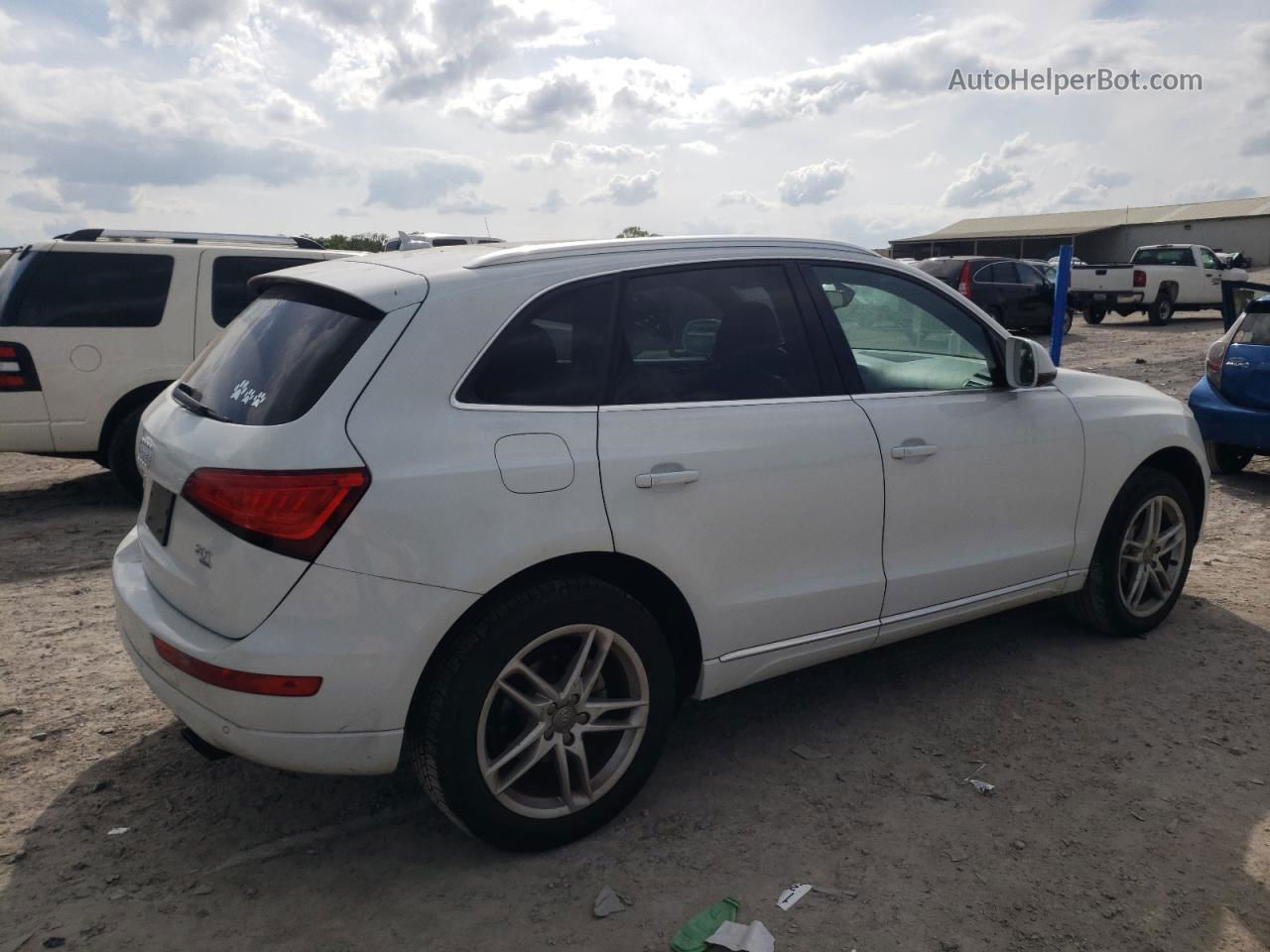 2014 Audi Q5 Premium Plus White vin: WA1LFAFP1EA051413