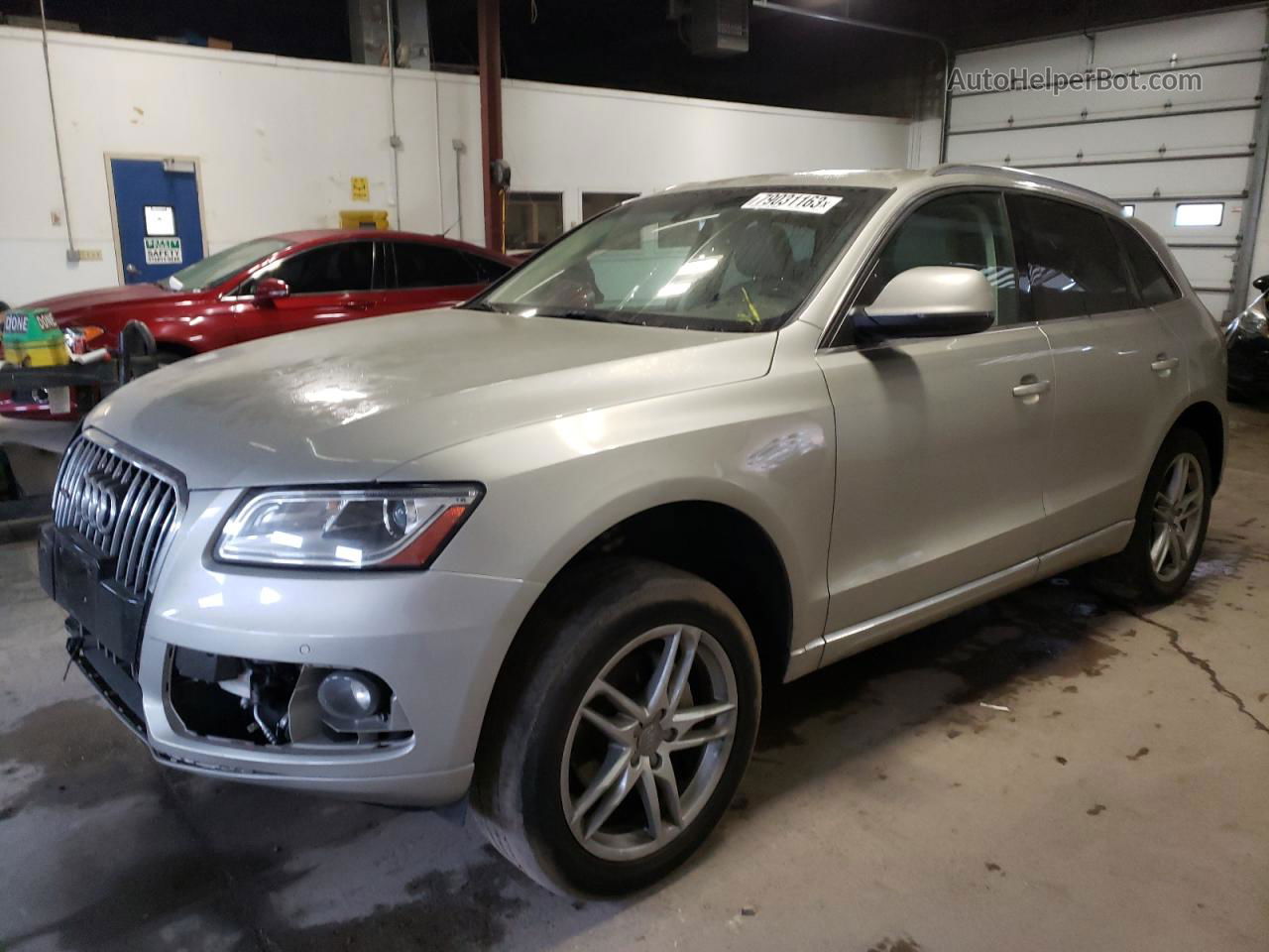 2014 Audi Q5 Premium Plus Beige vin: WA1LFAFP1EA057017