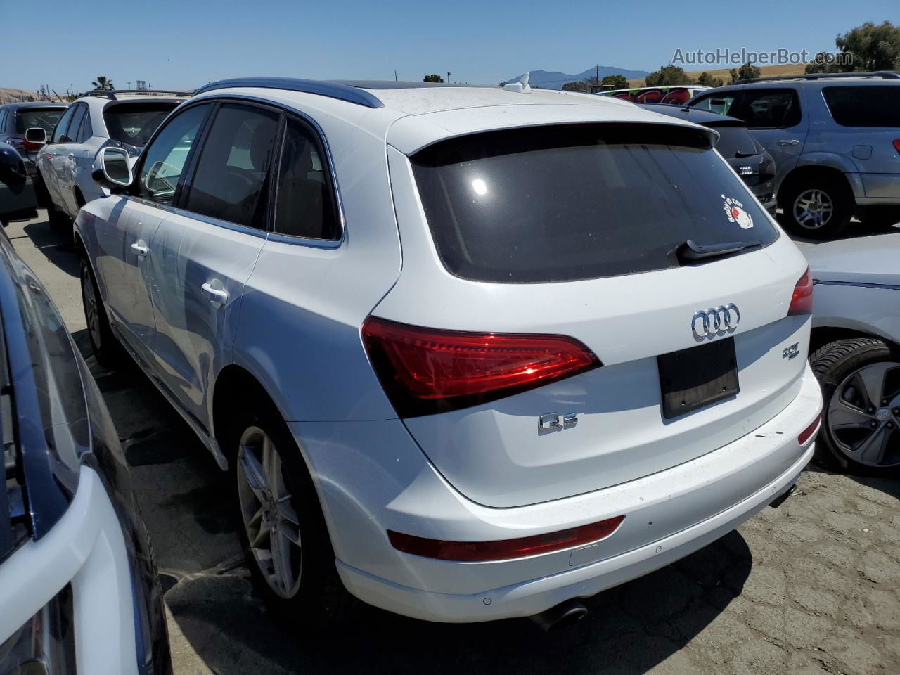 2014 Audi Q5 Premium Plus White vin: WA1LFAFP1EA057504