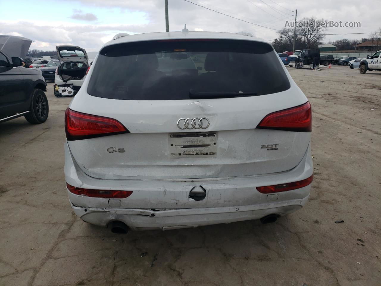 2014 Audi Q5 Premium Plus White vin: WA1LFAFP1EA067868