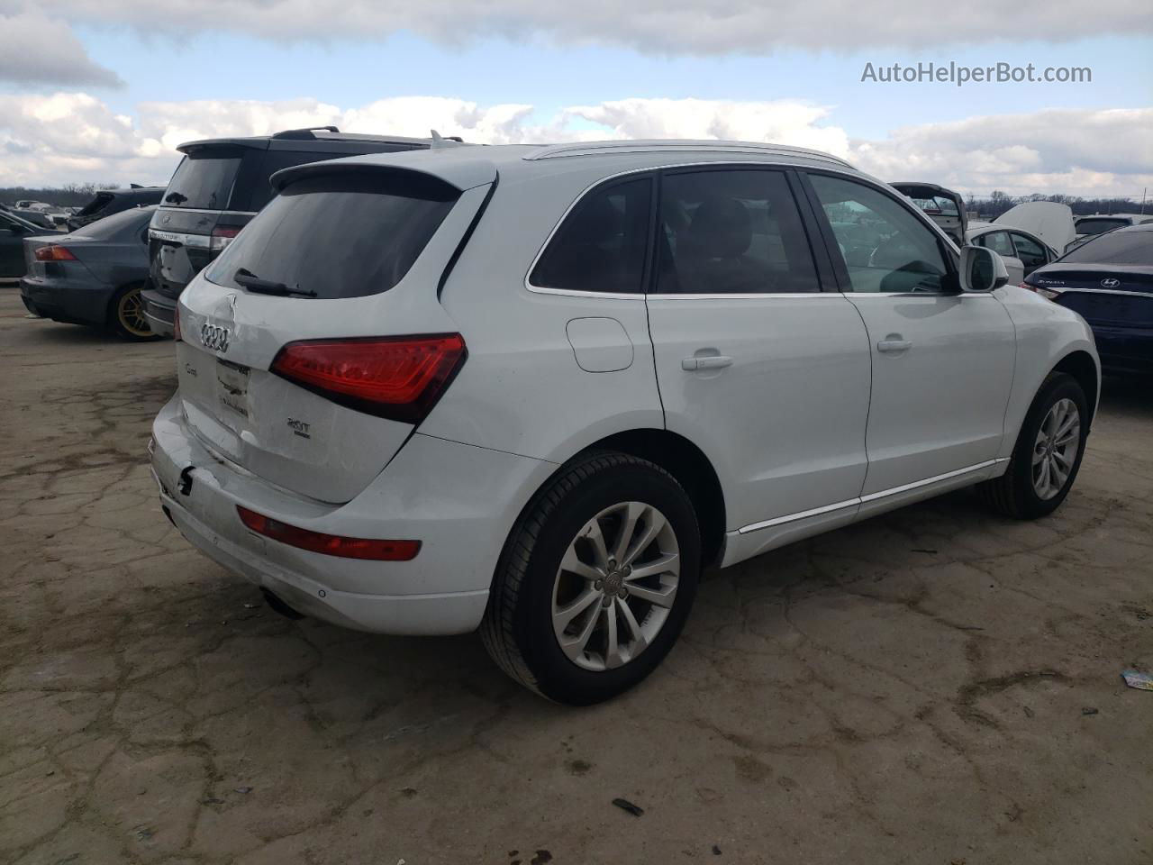 2014 Audi Q5 Premium Plus White vin: WA1LFAFP1EA067868