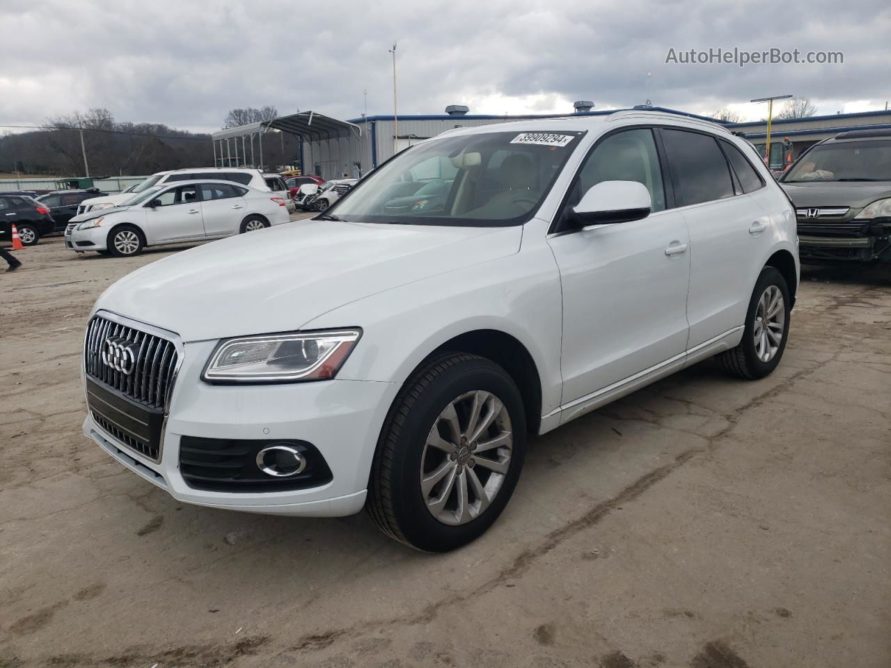 2014 Audi Q5 Premium Plus White vin: WA1LFAFP1EA067868