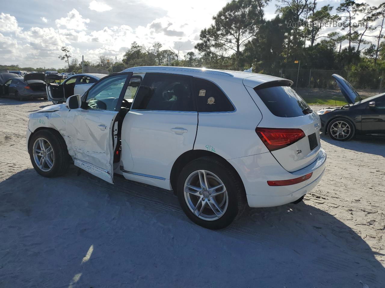 2014 Audi Q5 Premium Plus White vin: WA1LFAFP1EA068454