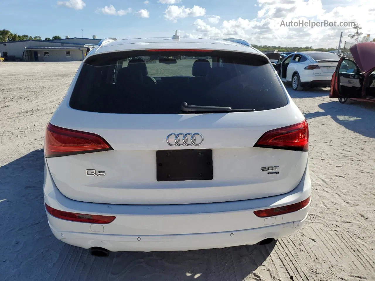 2014 Audi Q5 Premium Plus White vin: WA1LFAFP1EA068454