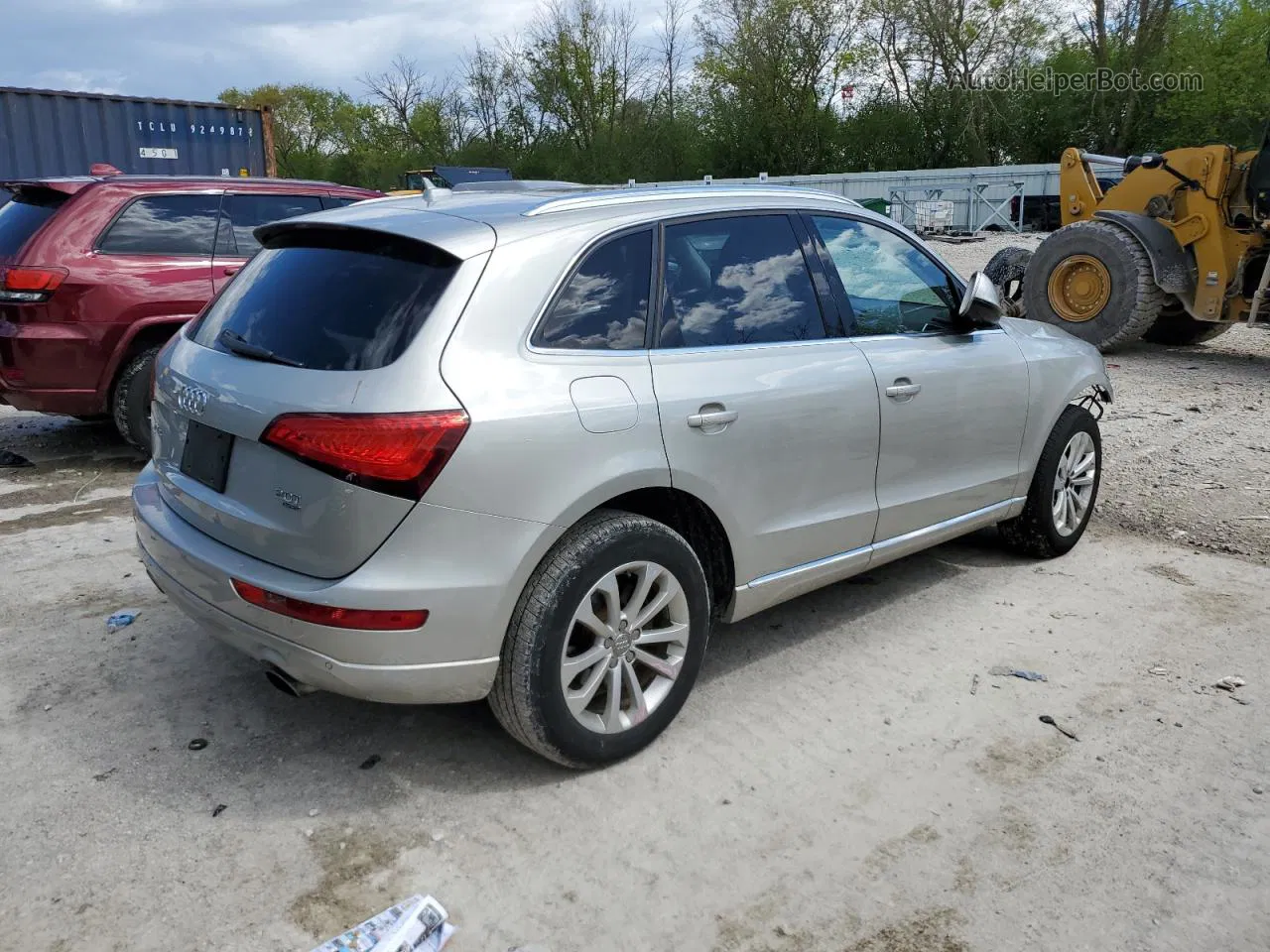 2014 Audi Q5 Premium Plus Серебряный vin: WA1LFAFP1EA096660