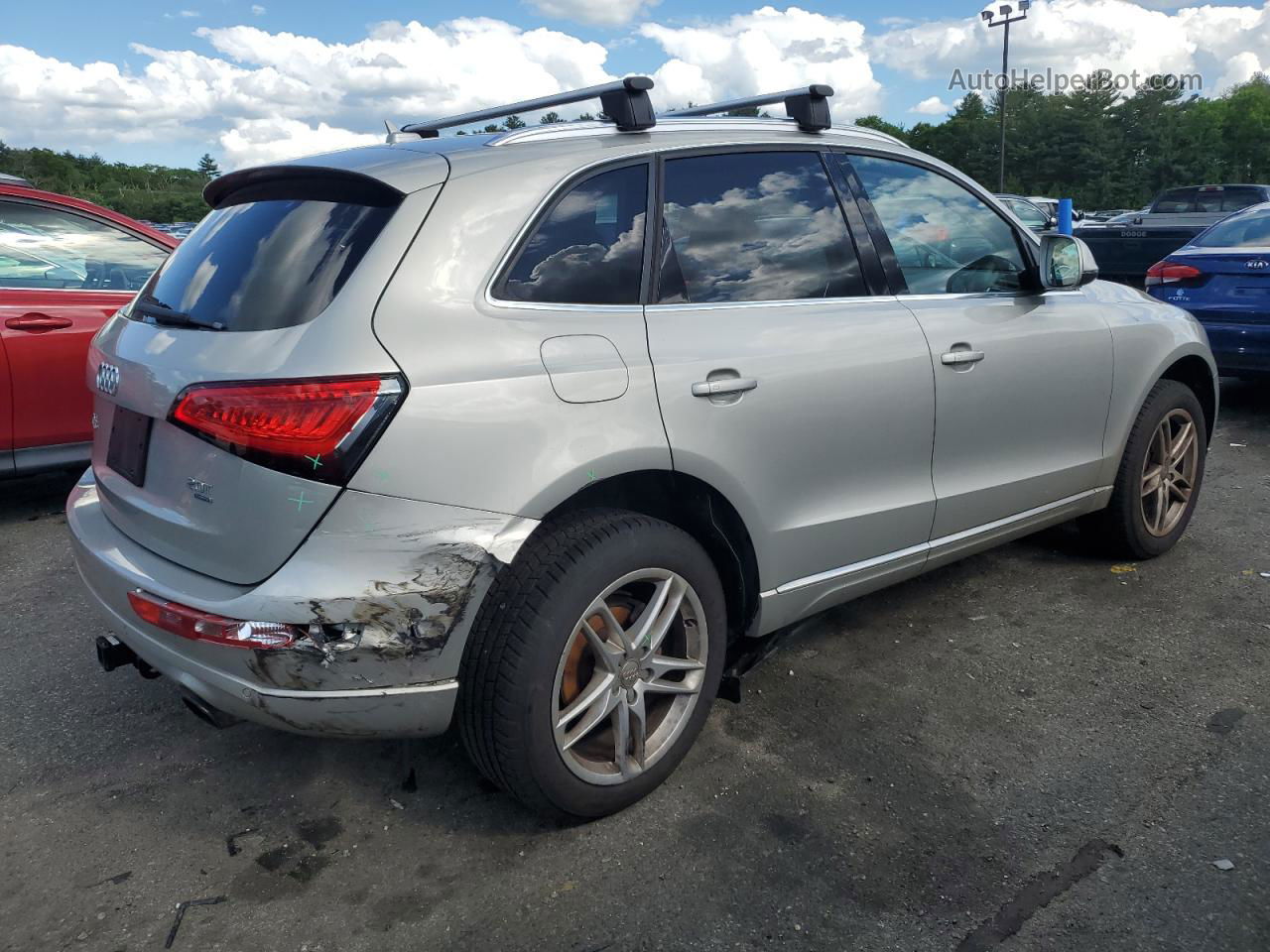 2014 Audi Q5 Premium Plus Silver vin: WA1LFAFP1EA114106