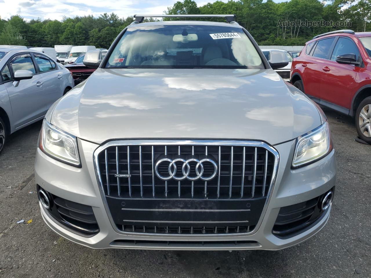 2014 Audi Q5 Premium Plus Silver vin: WA1LFAFP1EA114106