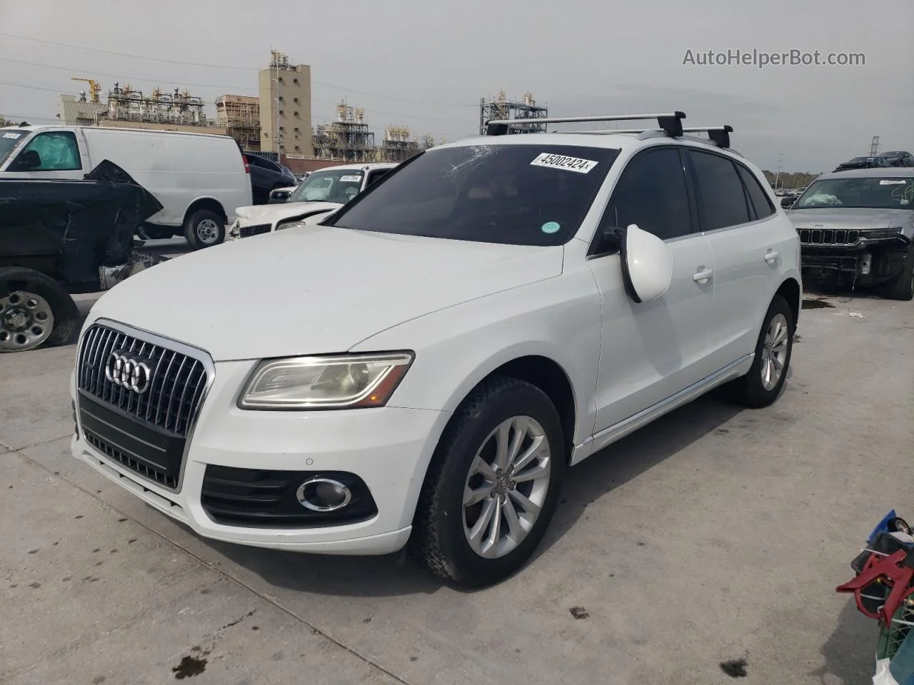 2014 Audi Q5 Premium Plus White vin: WA1LFAFP1EA114221