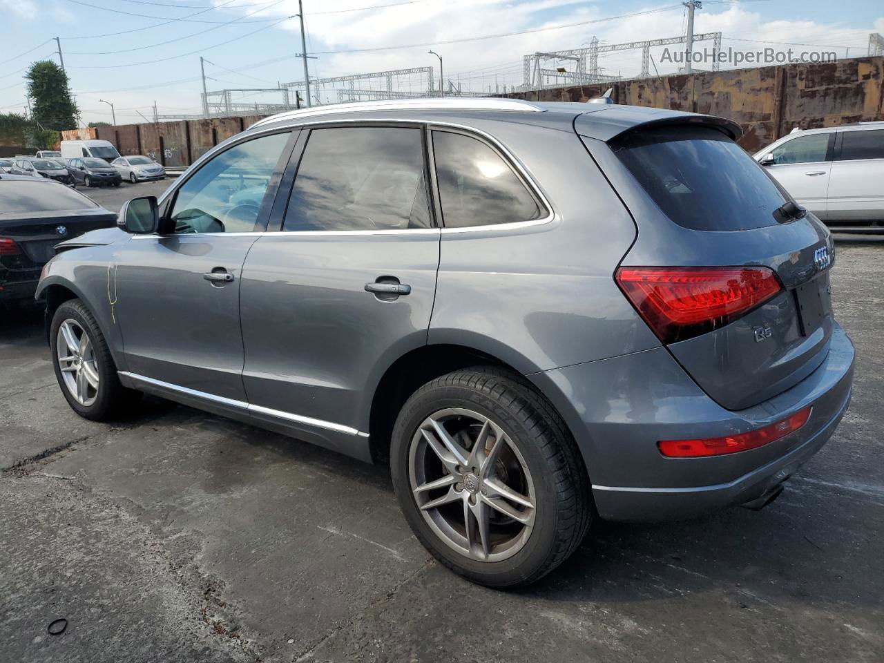 2014 Audi Q5 Premium Plus Gray vin: WA1LFAFP2EA075221