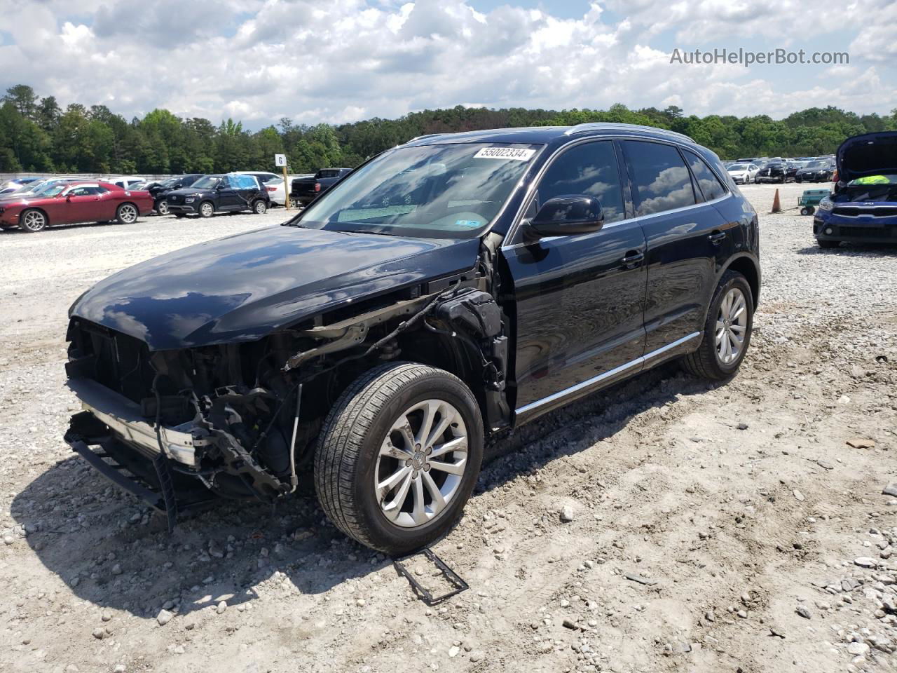 2014 Audi Q5 Premium Plus Черный vin: WA1LFAFP2EA087319