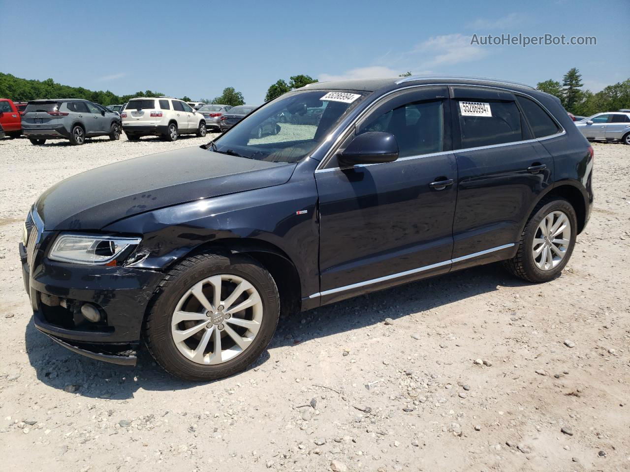 2014 Audi Q5 Premium Plus Blue vin: WA1LFAFP2EA098711