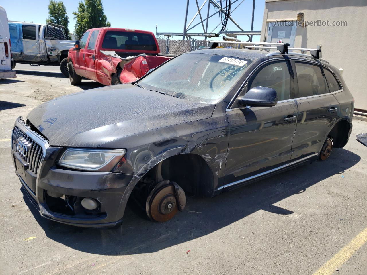 2014 Audi Q5 Premium Plus Black vin: WA1LFAFP3EA004609