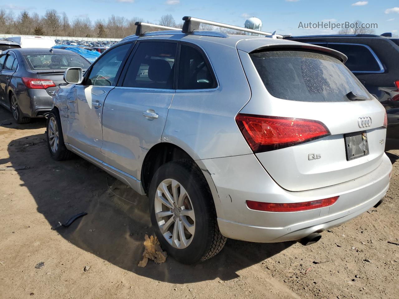 2014 Audi Q5 Premium Plus Серебряный vin: WA1LFAFP3EA030739