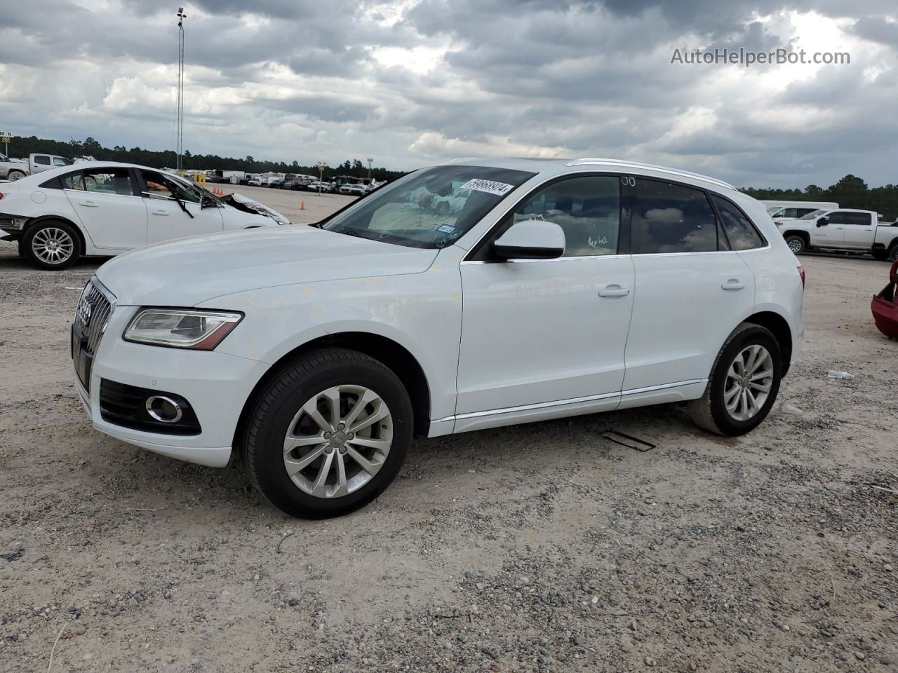 2014 Audi Q5 Premium Plus White vin: WA1LFAFP3EA031311