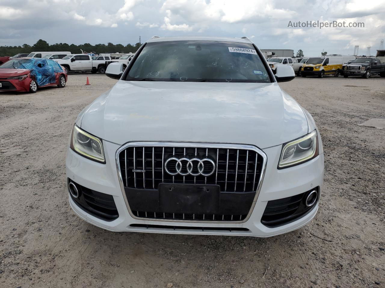 2014 Audi Q5 Premium Plus White vin: WA1LFAFP3EA031311