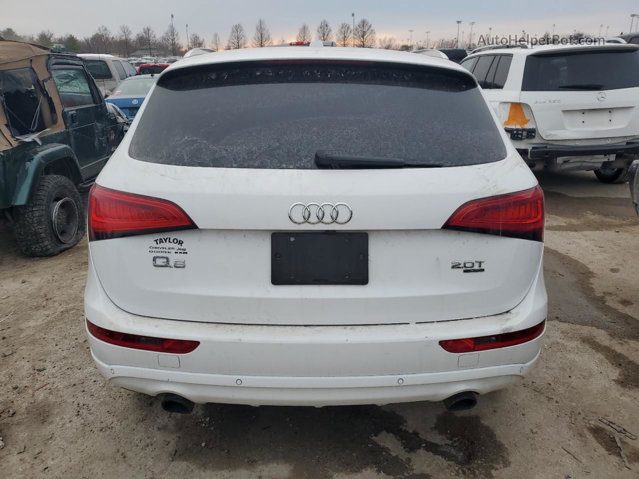 2014 Audi Q5 Premium Plus White vin: WA1LFAFP3EA083263