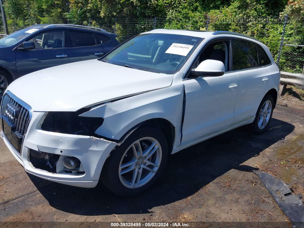 2014 Audi Q5 2.0t Premium White vin: WA1LFAFP3EA096983