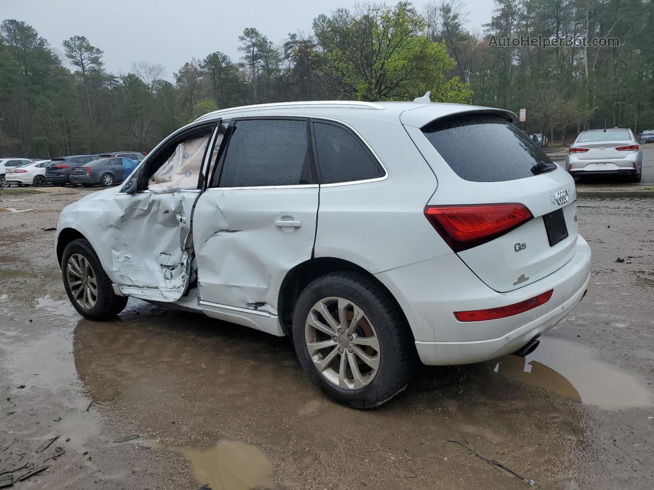 2014 Audi Q5 Premium Plus White vin: WA1LFAFP3EA110719