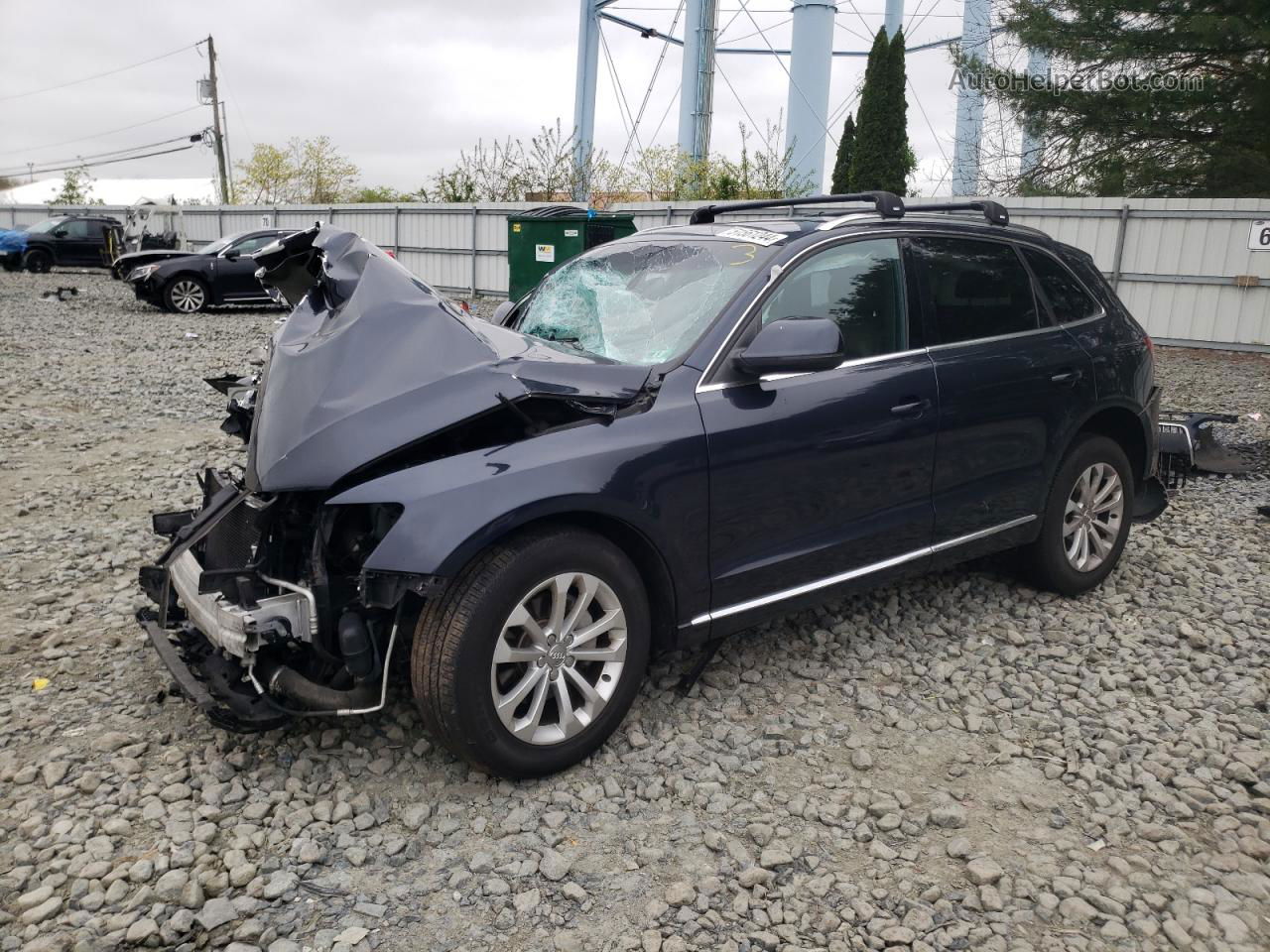 2014 Audi Q5 Premium Plus Blue vin: WA1LFAFP3EA116746