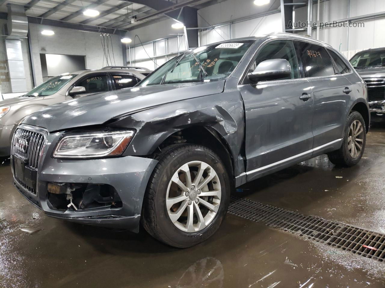 2014 Audi Q5 Premium Plus Gray vin: WA1LFAFP3EA117752