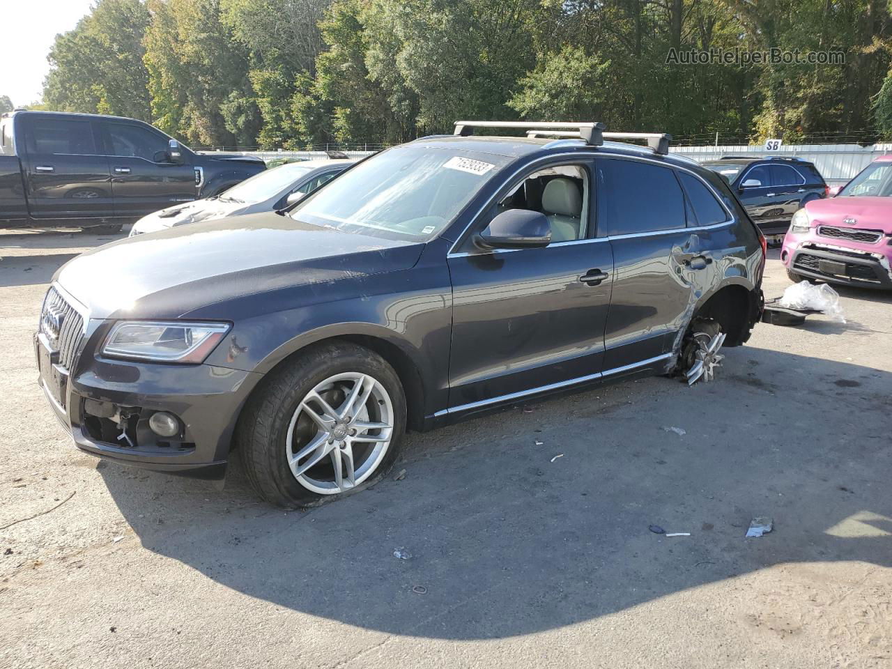 2014 Audi Q5 Premium Plus Угольный vin: WA1LFAFP4EA053706