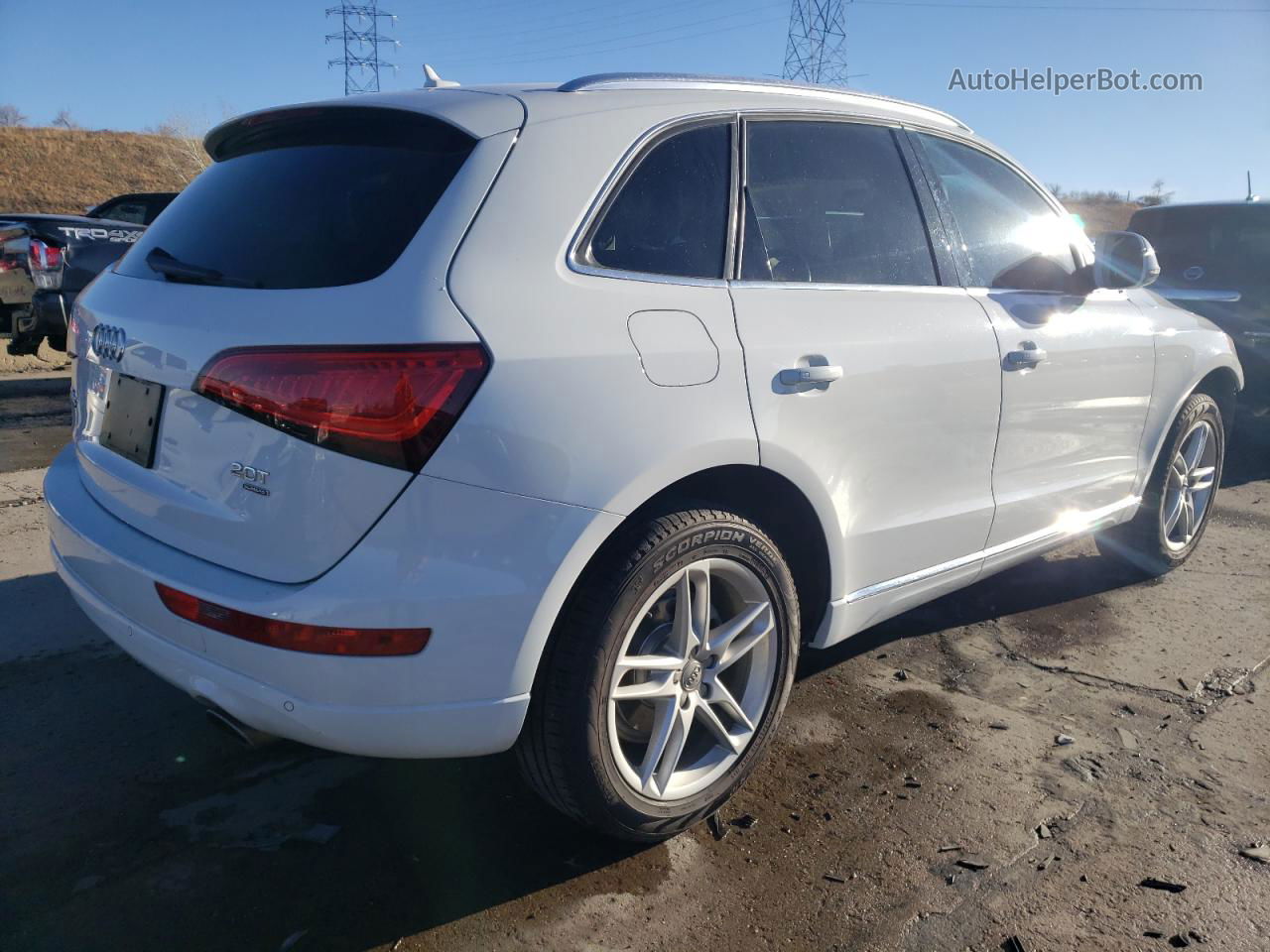 2014 Audi Q5 Premium Plus White vin: WA1LFAFP4EA060381