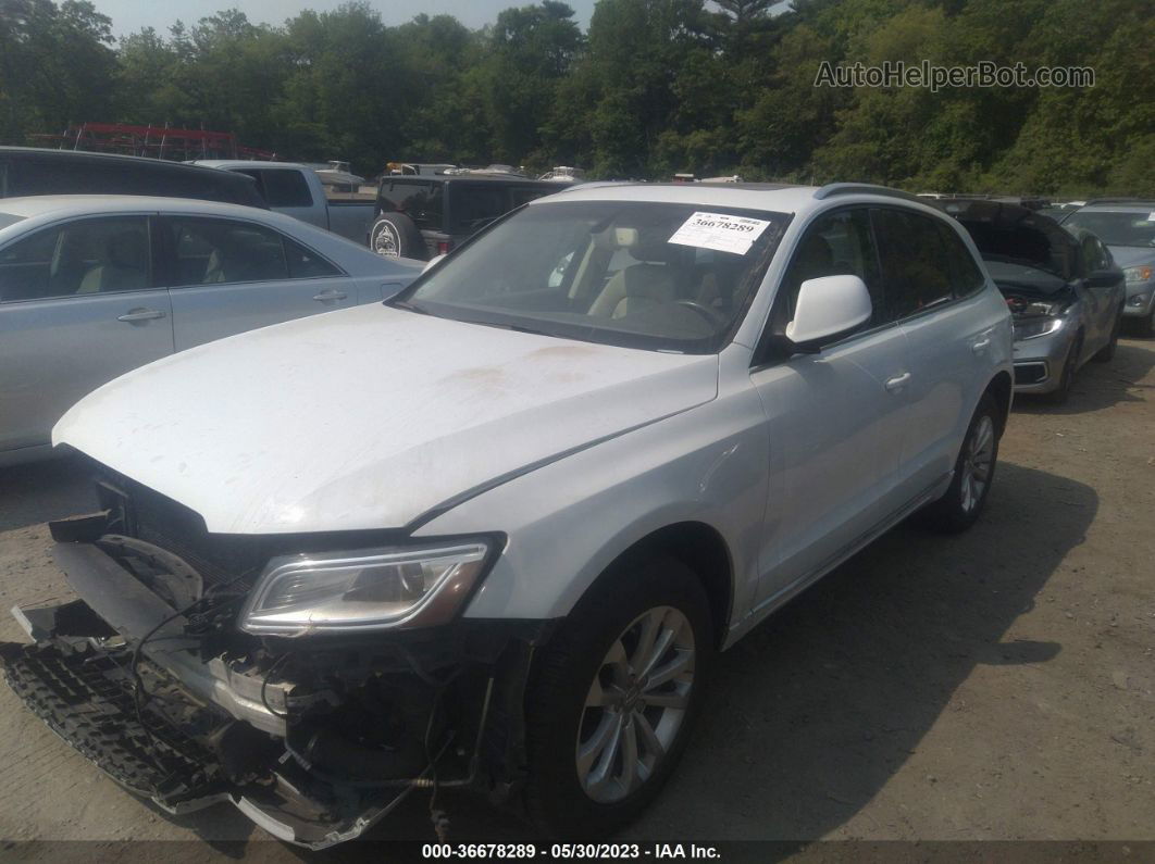 2014 Audi Q5 2.0t Premium White vin: WA1LFAFP4EA074572