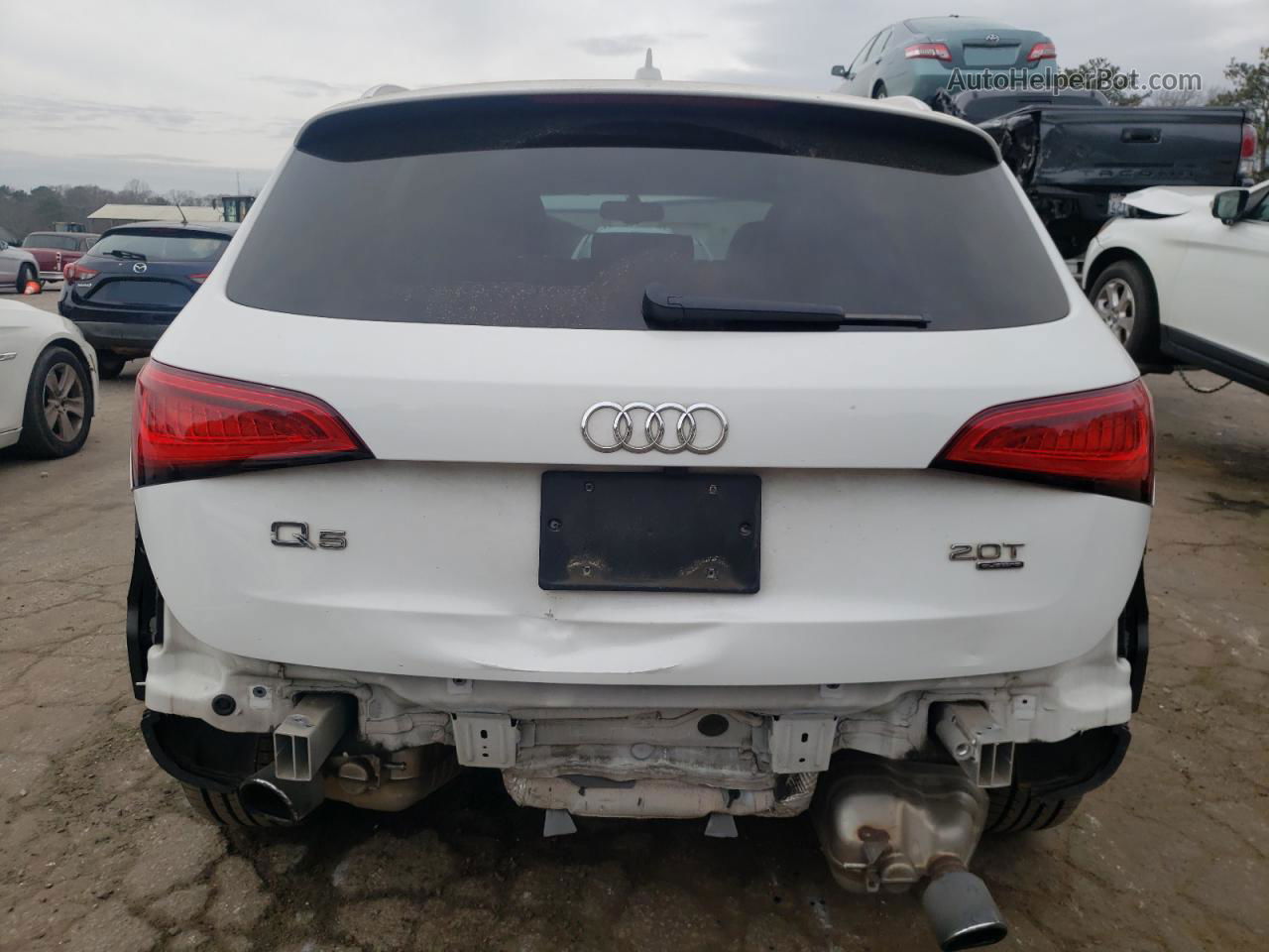 2014 Audi Q5 Premium Plus White vin: WA1LFAFP4EA081554