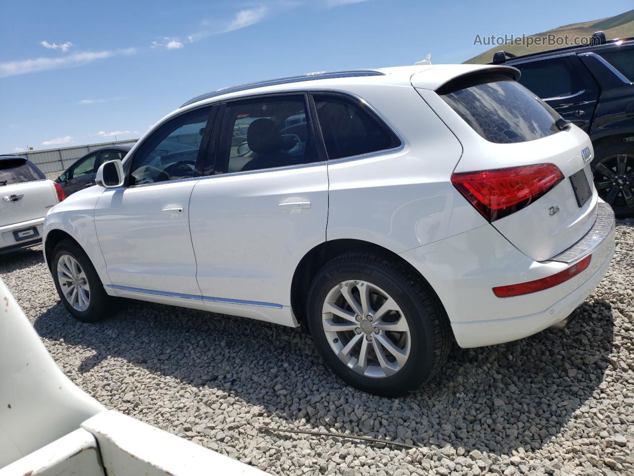 2014 Audi Q5 Premium Plus White vin: WA1LFAFP4EA098001