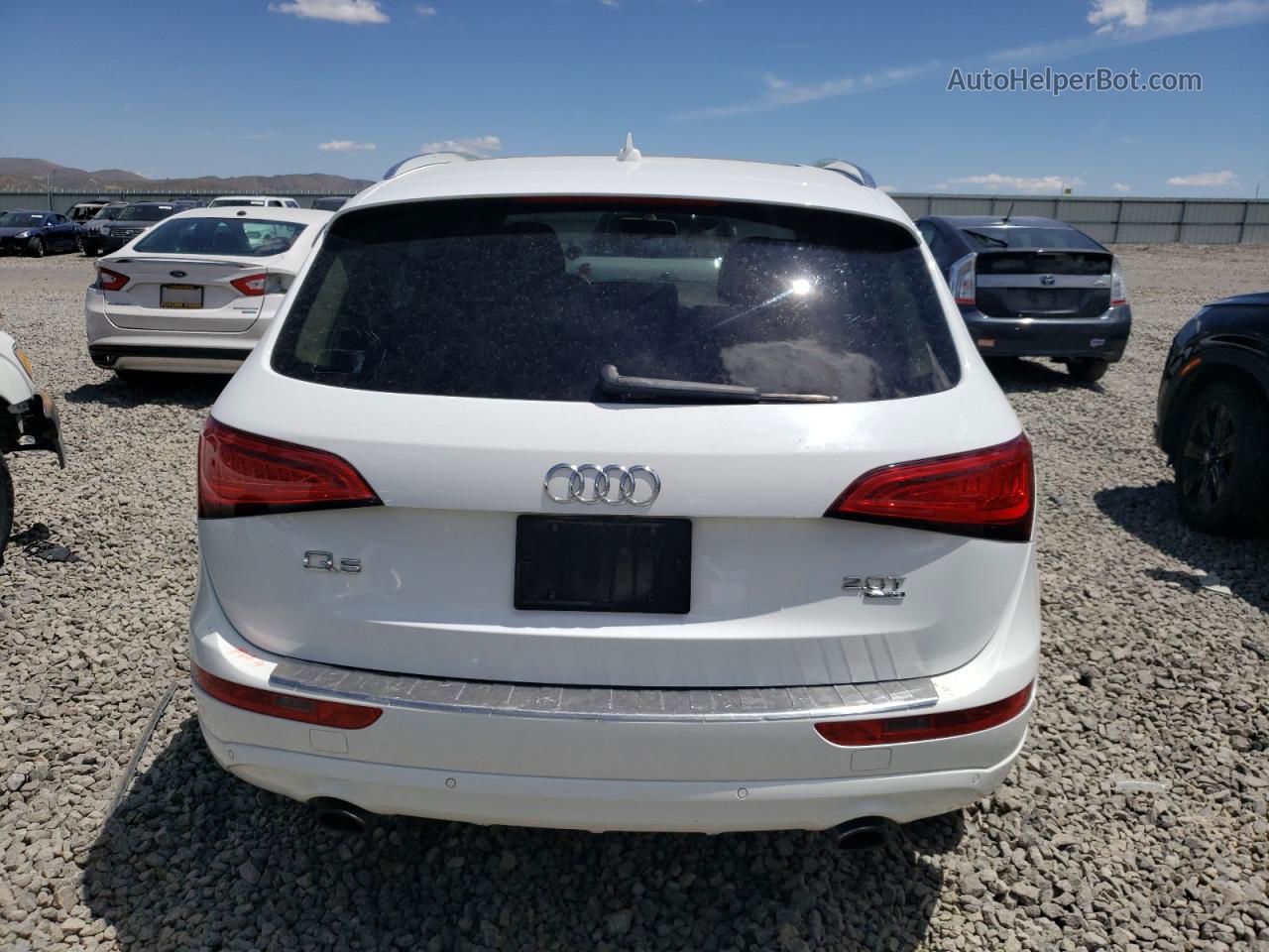 2014 Audi Q5 Premium Plus White vin: WA1LFAFP4EA098001