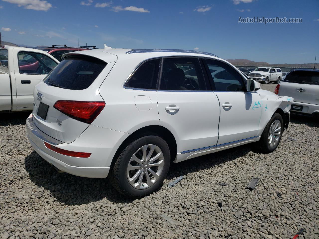 2014 Audi Q5 Premium Plus White vin: WA1LFAFP4EA098001