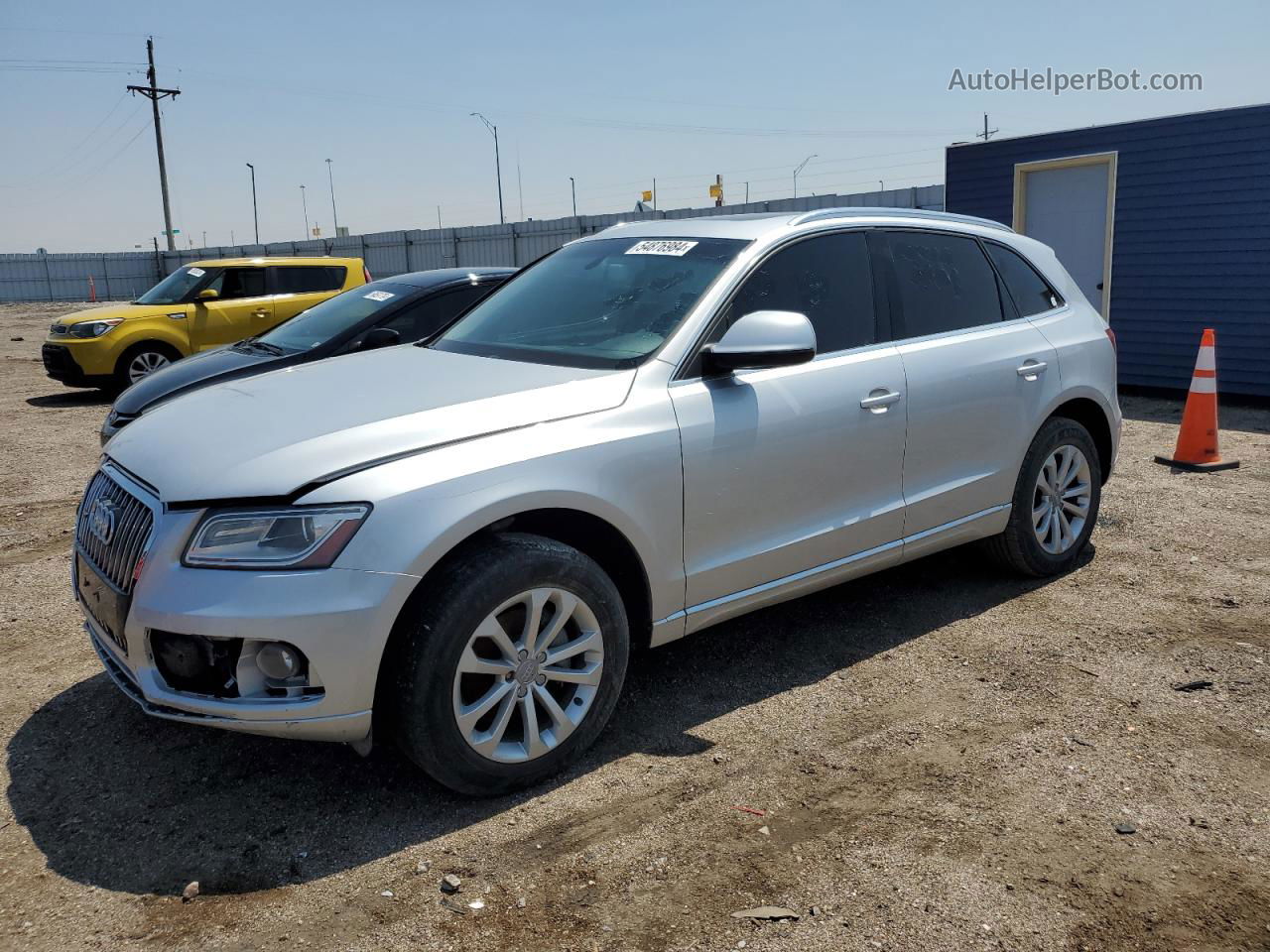 2014 Audi Q5 Premium Plus Silver vin: WA1LFAFP4EA110809