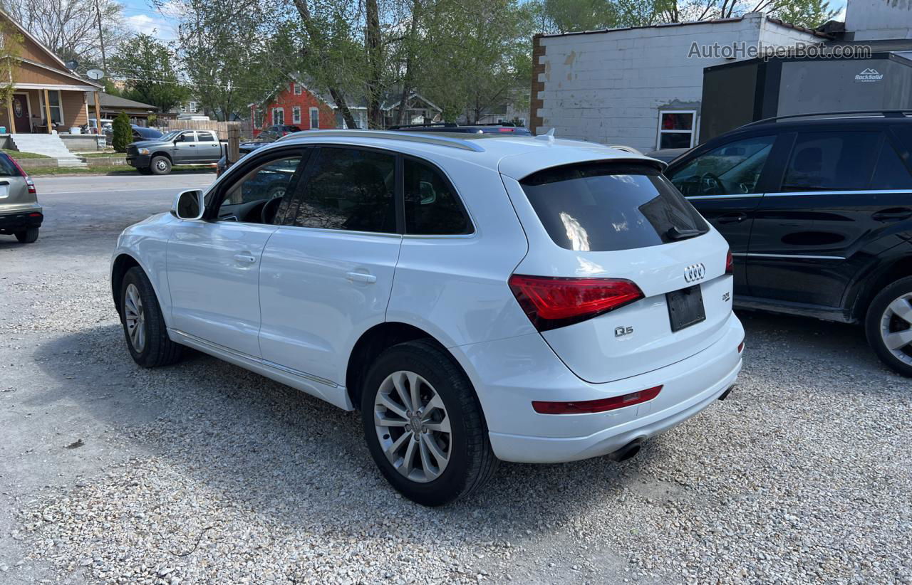 2014 Audi Q5 Premium Plus White vin: WA1LFAFP4EA115671