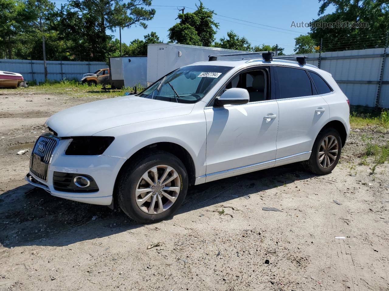 2014 Audi Q5 Premium Plus Белый vin: WA1LFAFP5EA018740