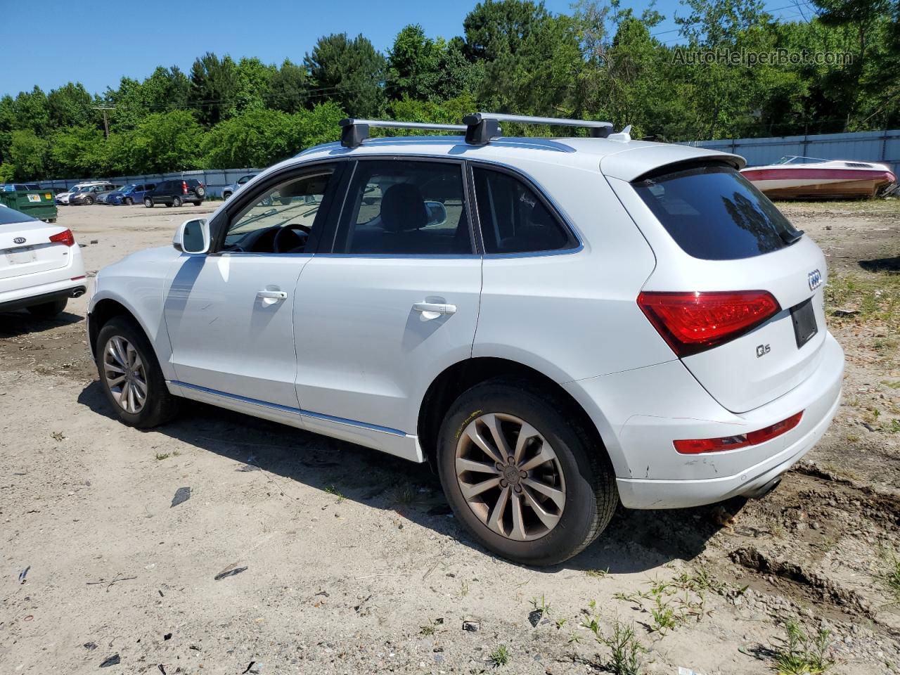 2014 Audi Q5 Premium Plus White vin: WA1LFAFP5EA018740