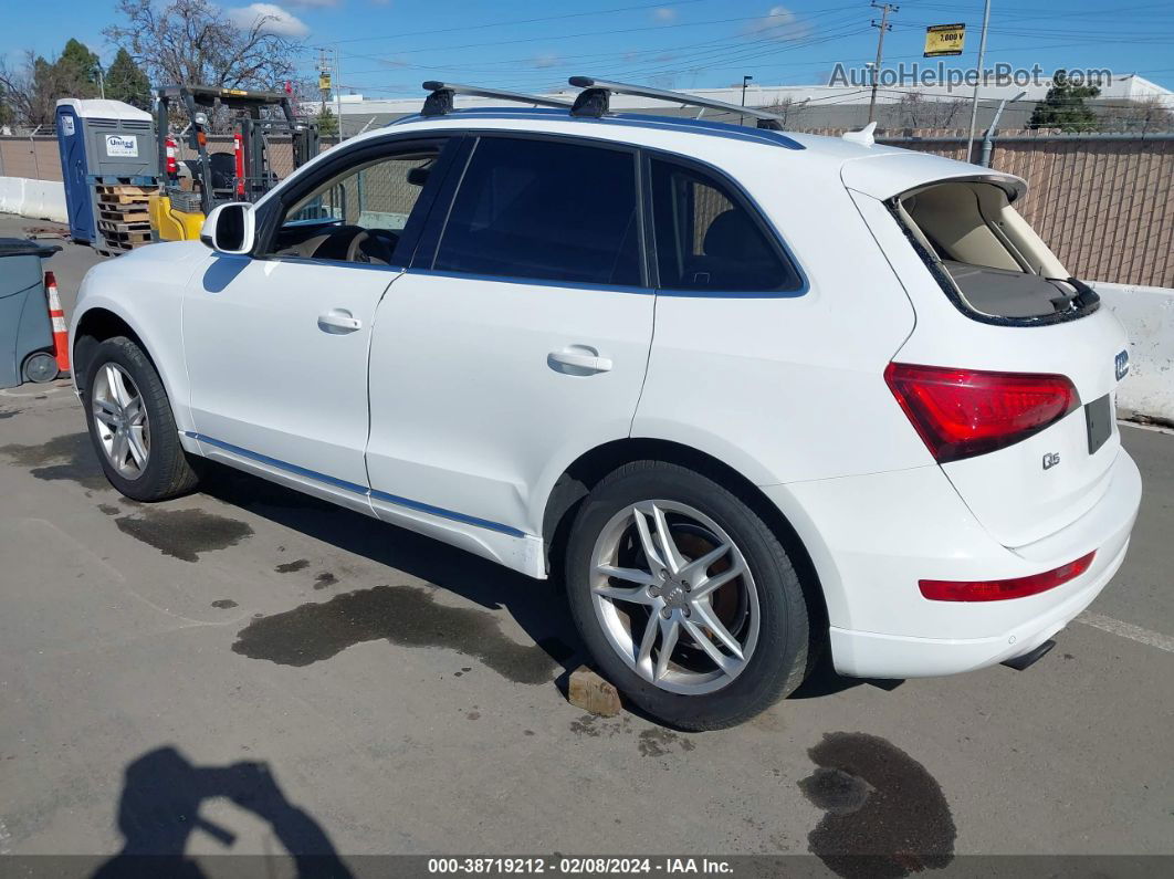 2014 Audi Q5 2.0t Premium White vin: WA1LFAFP5EA106705