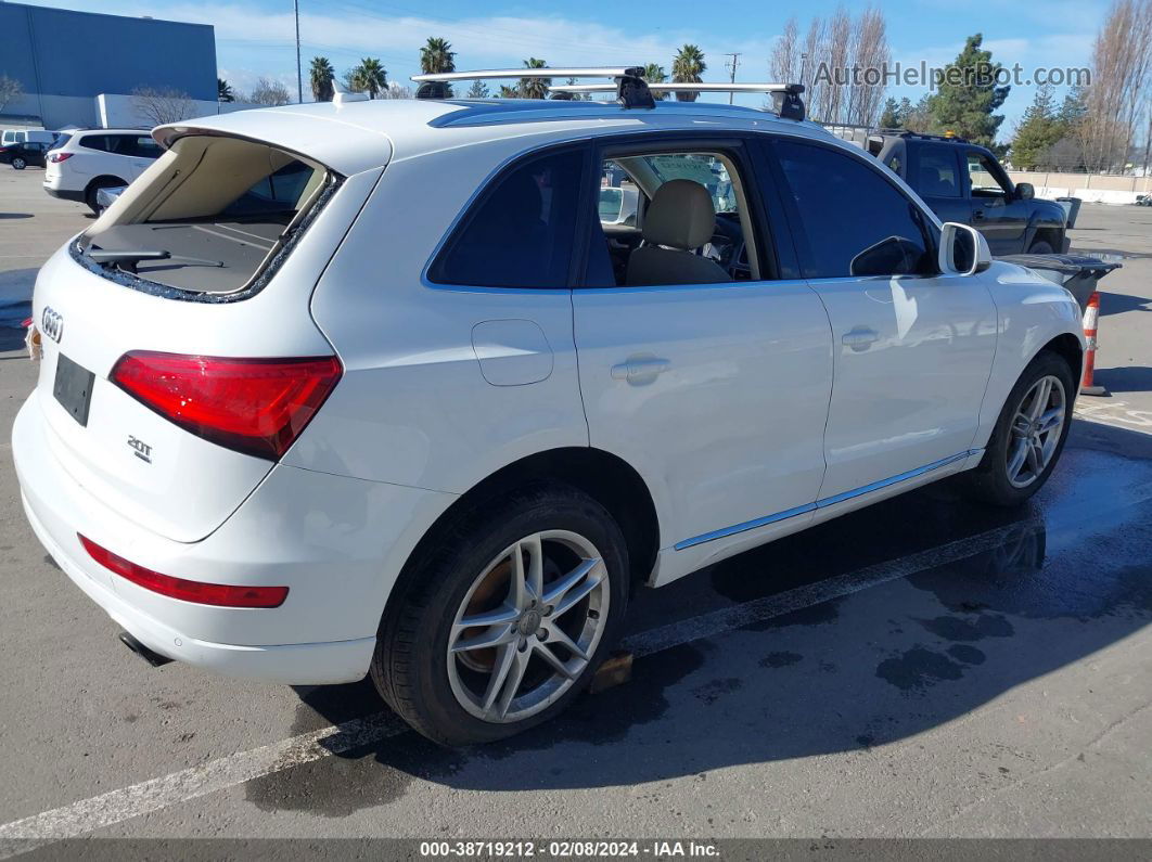 2014 Audi Q5 2.0t Premium White vin: WA1LFAFP5EA106705